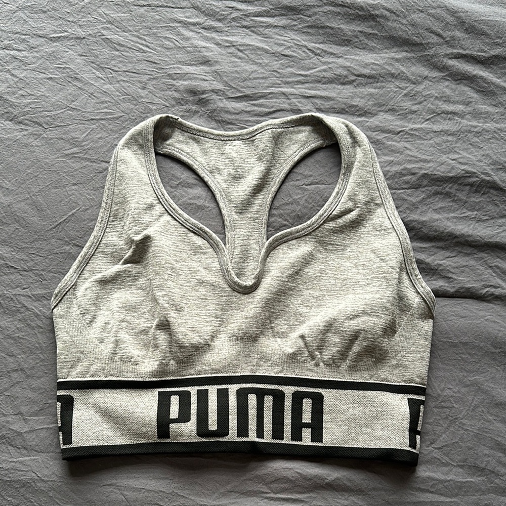 PUMA Women's Gray Sports Bra